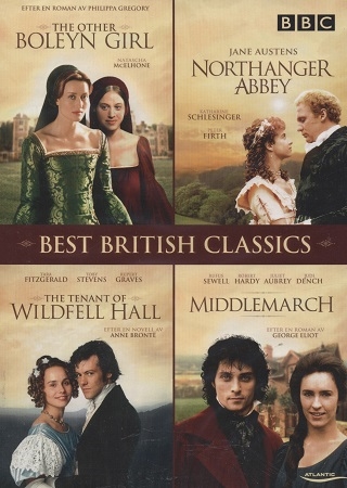 Den anden søster (2003) + Northanger Abbey (1987) + The Tenant of Wildfell Hall (1996) + Middlemarch (1994) [DVD]